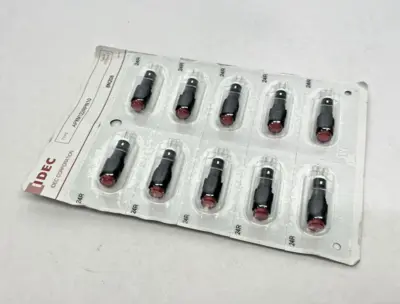 New | in-Stock IDEC Red Pilot Light Indicator PKG OF 10 Misc Electrical & Power Parts Michigan US | Maverick Industrial Sales #1390997
