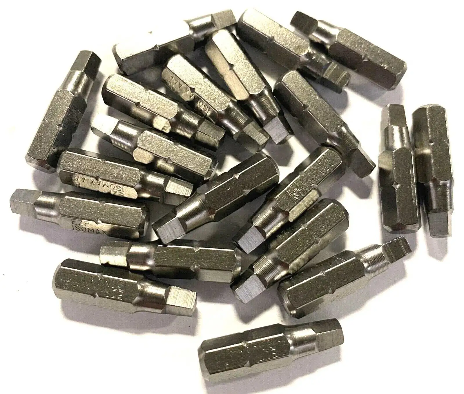 R3 x 25mm Robertson Square Recess 1/4" Hex Shank Screwdriver Bits 10 Pack