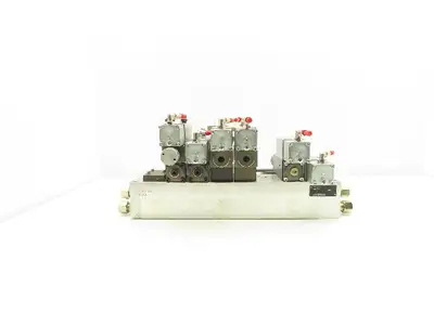 Wandfluh BKII BK4 Solenoid Air Valve 8-Station Hydraulic Manifold Assembly