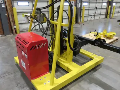 PWI 4K72R Mobile Frame Chassis Rotator RV Trailer Hydraulic 230/480V 3Ph 4000lbs