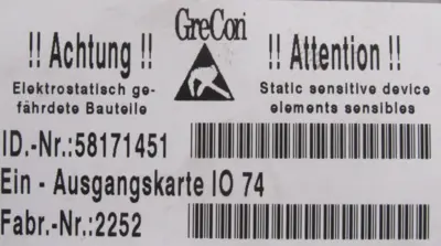 NEW GRECON 551717 I/O MODULE 58171451