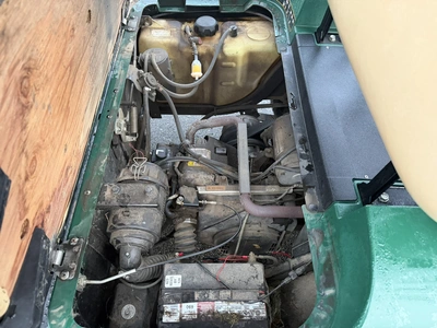 (1) 2015 E-Z-Go golf cart with a Kawasaki gas engine, includes canopy, ball cover, club cover, fold-...