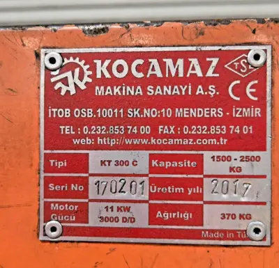 USED Supertec KOCAMAZ Model KT 300