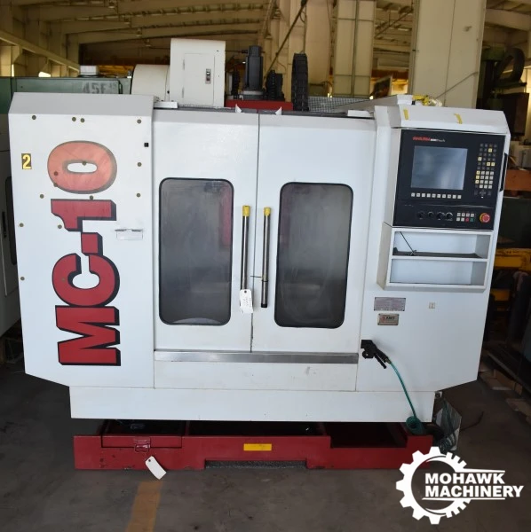MC-10 FRYER CNC COMPACT VERTICAL MACHINING CENTER w/ANILAM 6000I CNC CONTROLS - 20-POSITION SIDE MOUNT ATC