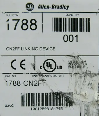 NEW ALLEN BRADLEY 1788-CN2FF CONTROLNET TO FIELDBUS MODULE SER A 1788CN2FF
