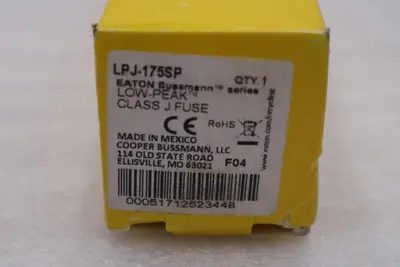 Bussmann - LPJ-175SP - Eaton Fuse Class J - NEW IN BOX - STOCK GF528A 517125234482