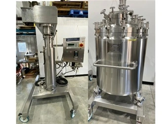 Used FELDMEIER FELDMEIER 140 GALLON 316L STAINLESS STEEL VESSEL WITH SCOTT TURBON MIXER WITH LOAD CELLS Jacketed Tanks New York US | Michael Benalt Inc #1274302