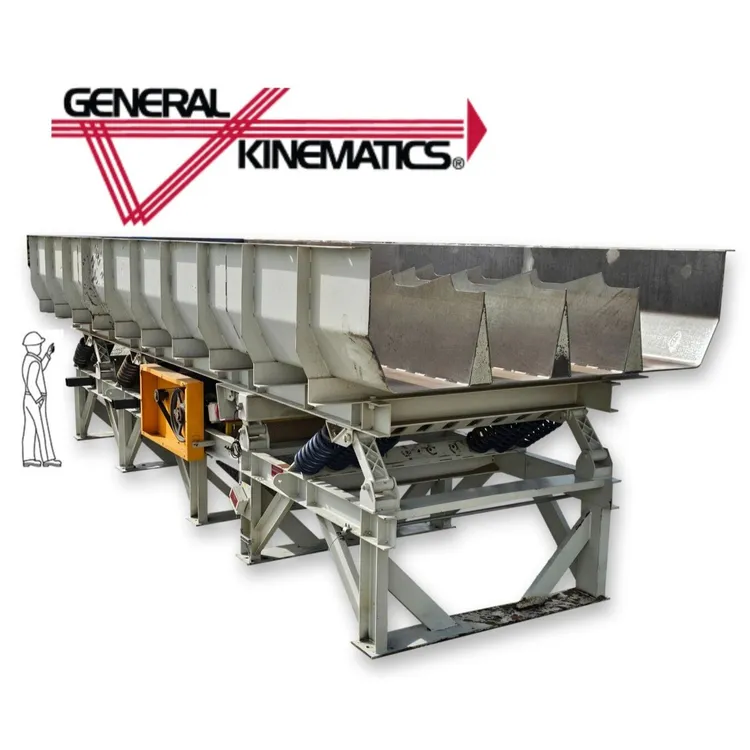 Used GENERAL KENEMATICS SCRT 96/108X30X25 Vibratory Conveyors West Virginia US | JM Industrial #946085