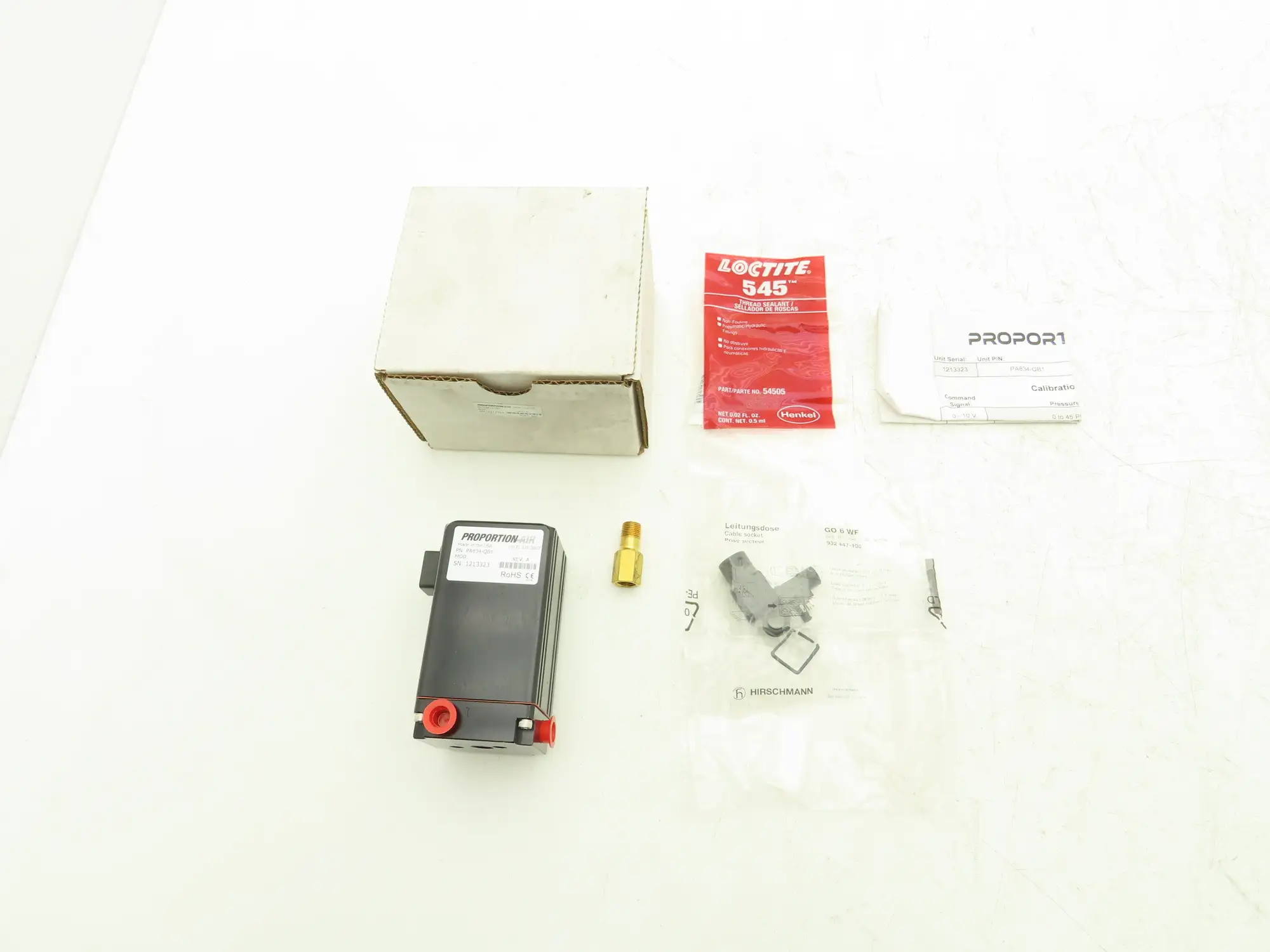 Proportion-Air PA834-QB1 Electro-Pneumatic Pressure Regulator 24VDC 175 psig