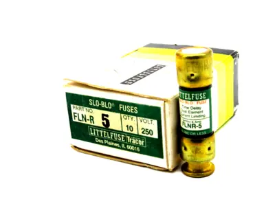 NEW LOT OF 9 LITTELFUSE FLN-R 5 FUSES 250V FLNR5