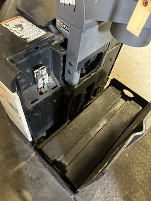 Used Crown PC4500-60 Electric 24V Battery Ride-On Pallet Jack / Order Picker