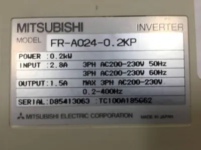 USED MITSUBISHI FR-A024-0.2KP