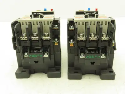 Fuji SC-N1 SC25BAA Motor Starter Contactor 25Hp 600V & Overload 18-26A Lot of 2
