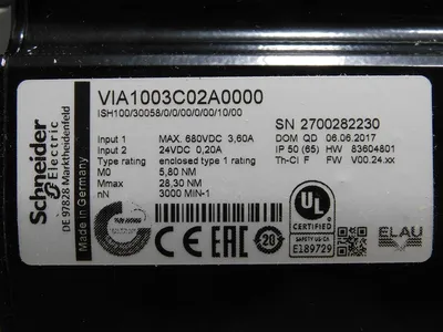 USED SCHNEIDER VIA1003C02A0000