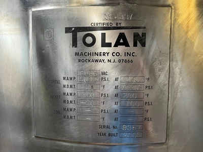 Used _UNKNOWN_ _UNKNOWN_ Double Cone - V Rotary Vacuum Dryers Ohio US | Federal Equipment Company #1553233