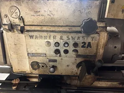 #2A WARNER & SWASEY MODEL #M-3470 TURRET LATHE WITH CROSS SLIDING TURRET, 4.75" HOLE: YOBRO #24548
