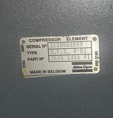 USED 1990 ATLAS COPCO ZR5-62