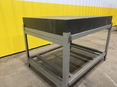 48" X 36" X 6" BLACK GRANITE PRECISION LAYOUT INSPECTION TABLE: STOCK #19822
