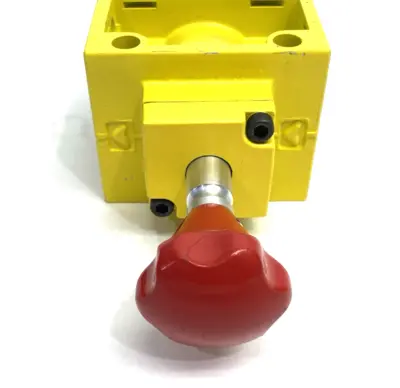 USED EMERSON NUMATICS LOCKOUT/SHUTOFF VALVE 3/8" IN/OUT 1/2" EXHAUST