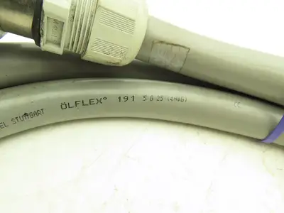 Lapp Kabel Olflex 191 5G25 Power Cable 4C 4AWG 600V 3PH w/6-Pin Connector 11'L
