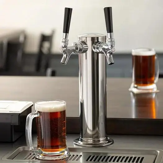 Draft Beer taps - 2 Tap Tower - 3" Column