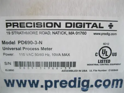 NEW Precision Digital PD690-3-N