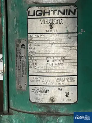 USED CMI-Schneible 200 Gal CMI-Schneible Mix Tank, S/S, .373 KW