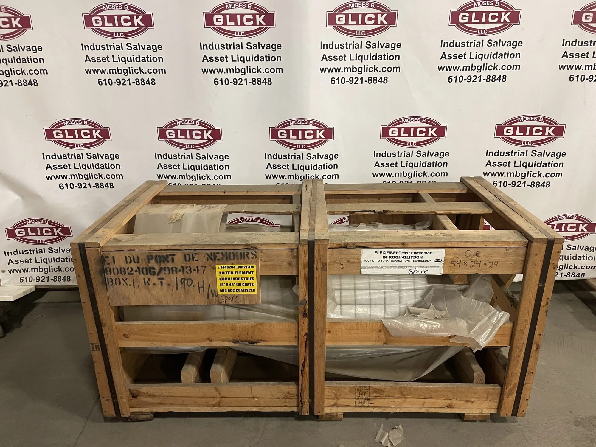 Koch-Glitsch FLEXIFIBER 18” x 48” Mist Eliminator Filter Element 1448204 WH21374