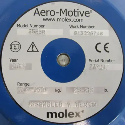 NEW MOLEX 35EBR AERO-MOTIVE TOOL BALANCER 25-35LBS