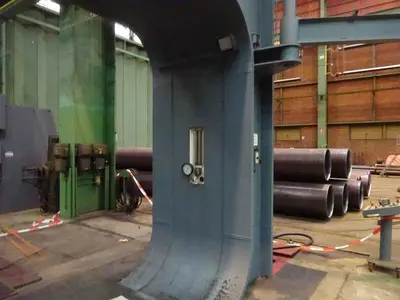 USED BAKKER 500 TON DISH END FORMING PRESS