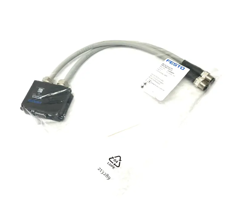 New | in-Stock FESTO CONNECTING CABLE, DUAL M12 4-PIN, 5391469 Cable & Wire | Maverick Industrial Sales #1099962