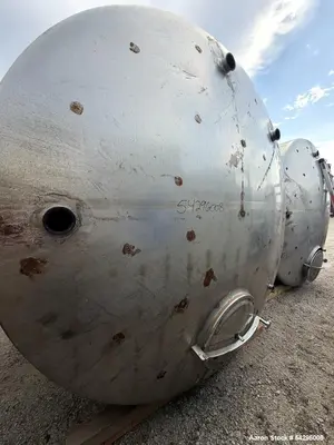 Used Feldmeier 4,700 Gallon Stainless Steel Tank – Vertical Vessel with 6" Botto