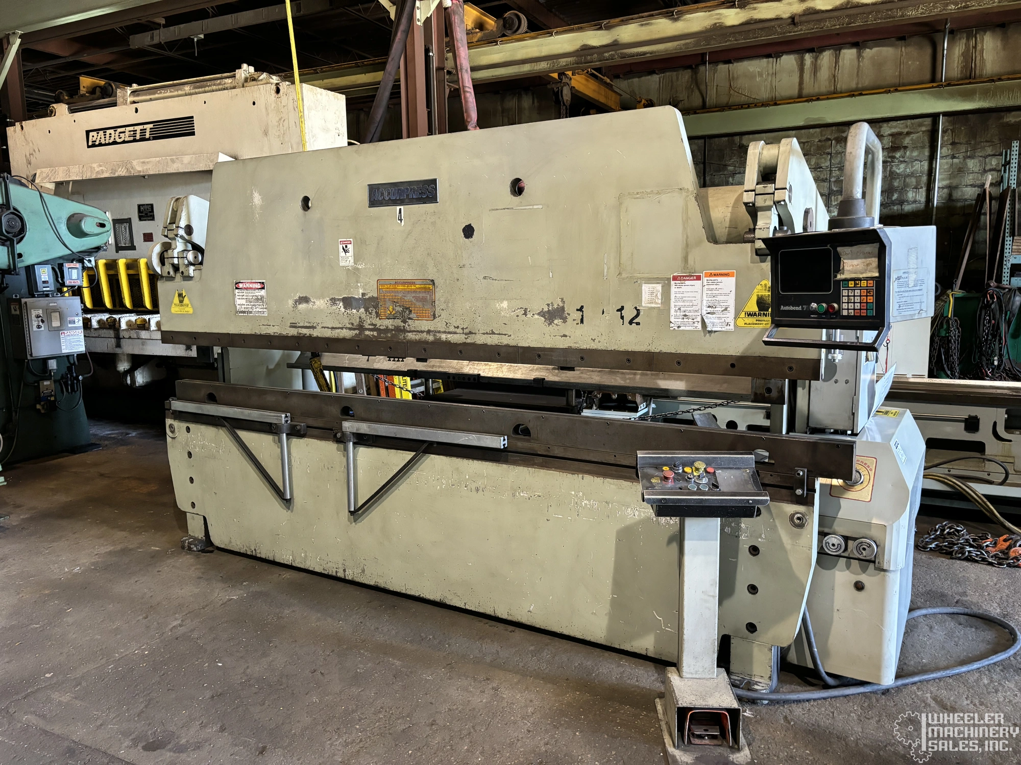 1995 Accurpress 710012 CNC Hydraulic Press Brake - 100 T x 12' #7321