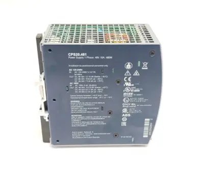 CPS20.481,CPS20 | PULS CPS20.481 Power Supply 1-Phase 120-240VAC 48VDC 10A 480W - New Other