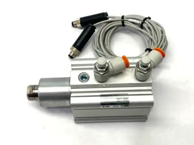 Used SMC Pneumatic Swing Clamp Cylinder 40mm Bore 10mm Clamp Stroke Pneumatic Cylinders Michigan US | Maverick Industrial Sales #1419231