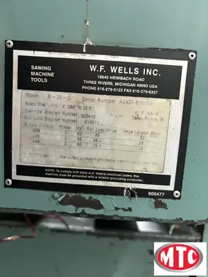 NEW 1988 W.F. WELLS B-25-2