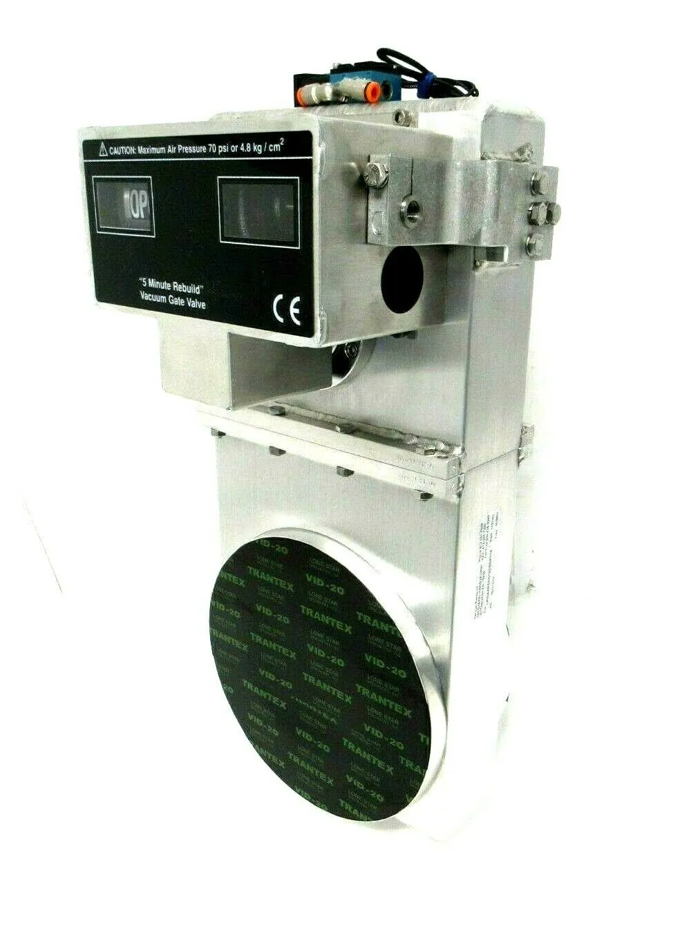 NEW VACUUM RESEARCH LPWA4ASAN120BEP115 GATE VALVE WITH ROTARY ACTUATOR