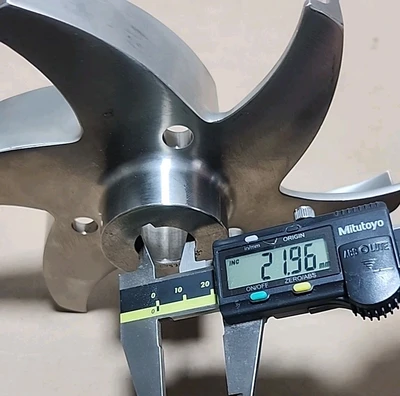 *PREOWNED* Stainless Centrifugal Pump Impeller 6-Vane 22mm Bore + Warranty!