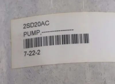 NEW 2SD20AC PUMP ASSEMBLY