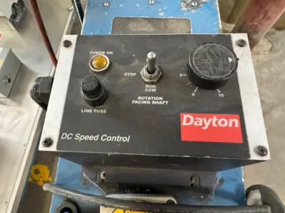 70” Plastic Rewinder With  Dayton DC Speed Control