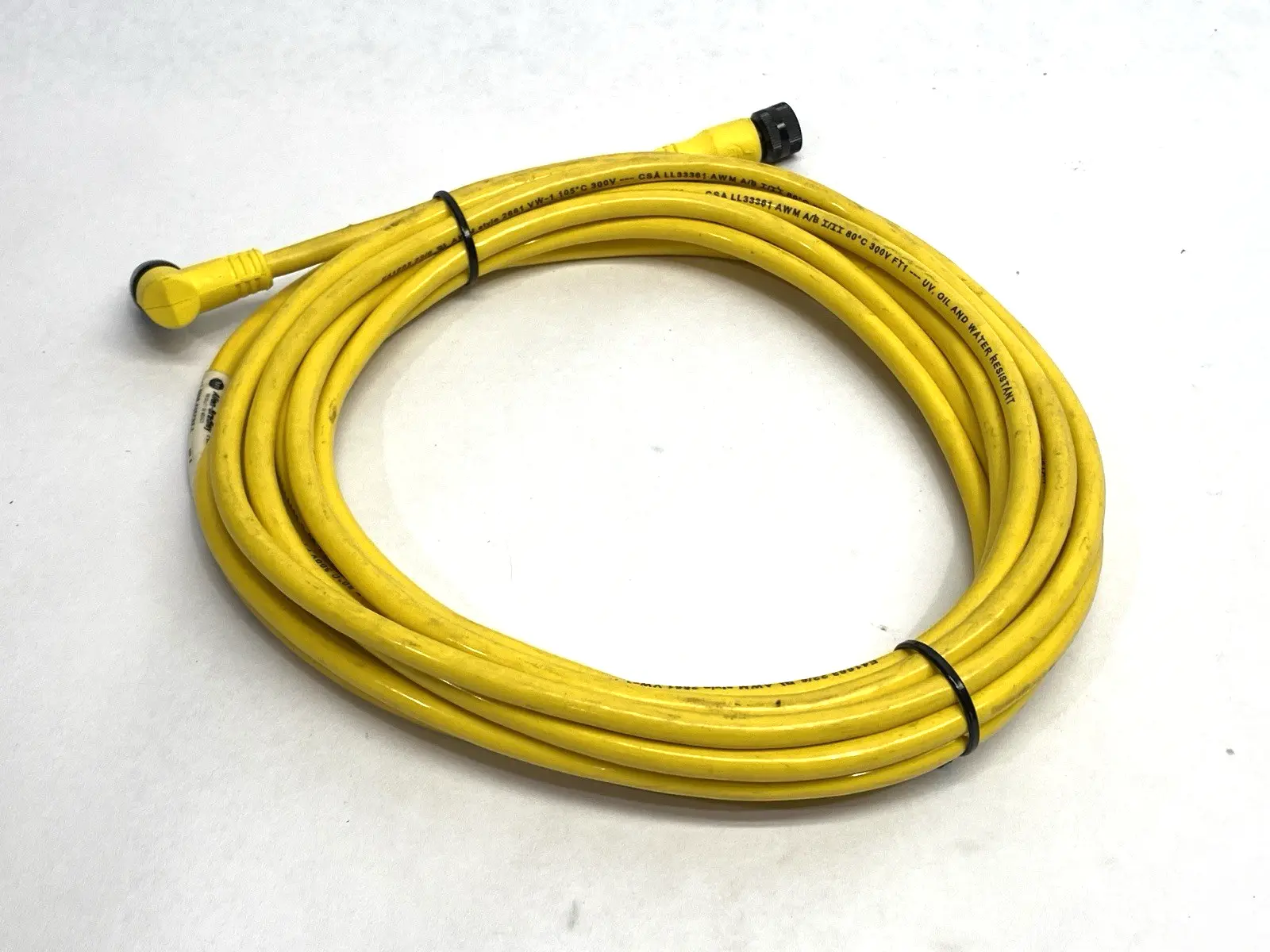 USED ALLEN BRADLEY SER. B DOUBLE END AC MICRO CABLE F/M M12 5M