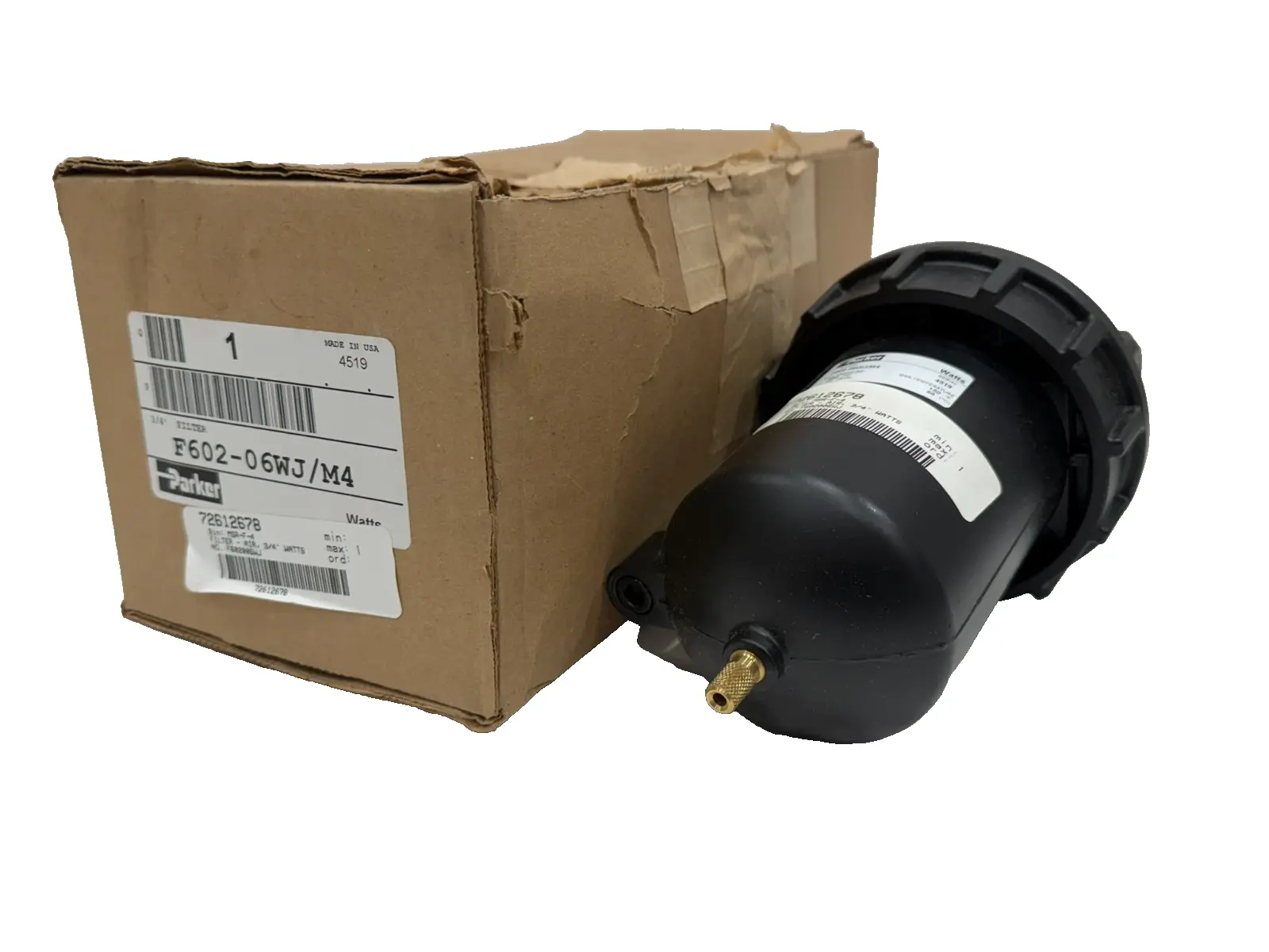 NEW PARKER F602-06WJ/M4 PNEUMATIC FILTER 3/4" F60206WJM4