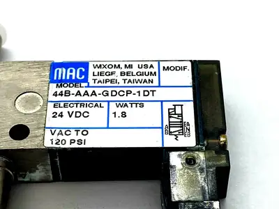 Used Mac Valves 44B-AAA-GDCP-1DT Solenoid Valves Michigan US | Maverick Industrial Sales #1392963