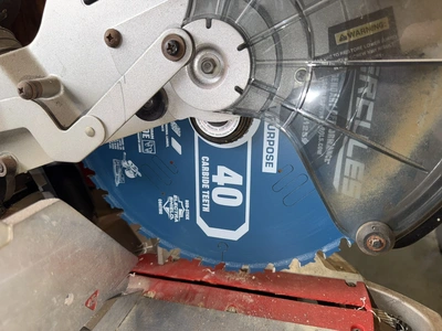 (1) Craftsman 12" compound miter saw, 120V, in working condition.