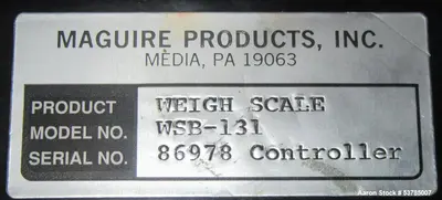 Used MAGUIRE WSB-131 Mixers Illinois US | Aaron Equipment #86496