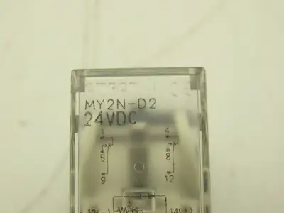 Omron MY2N-D2 Socket Relay 24VDC With Base PYF08A-E Lot Of 12
