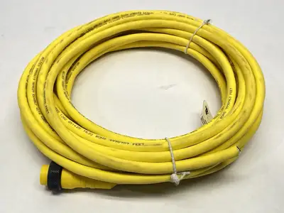 USED LUMBERG POWER CORDSET 7/8" 4-PIN MALE 10M 500004308
