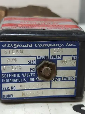 New | in-Stock J.D.GOULD M-1-3T Solenoid Valves | Surplus Asset Holdings #1204203