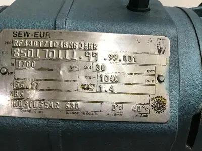 USED SEW EURODRIVE RF43DT71D4BMG05HR