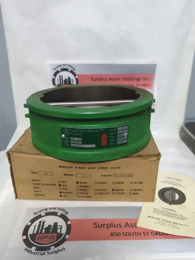 New | in-Stock MUELLER M6740588 Pump & Valve Parts Ohio US | Surplus Asset Holdings #1265681